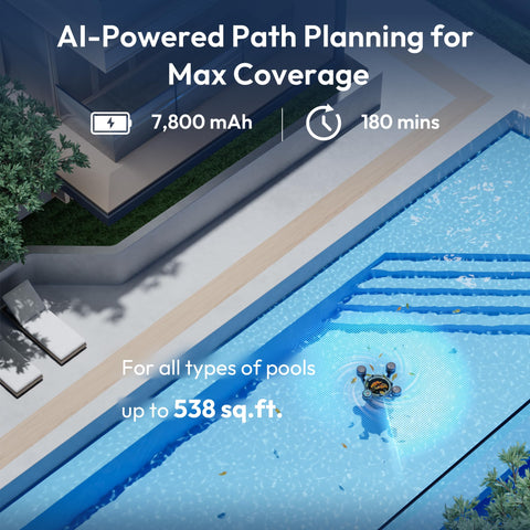 BUBLUE F10 built with UV-resistant materials for long-lasting pool use