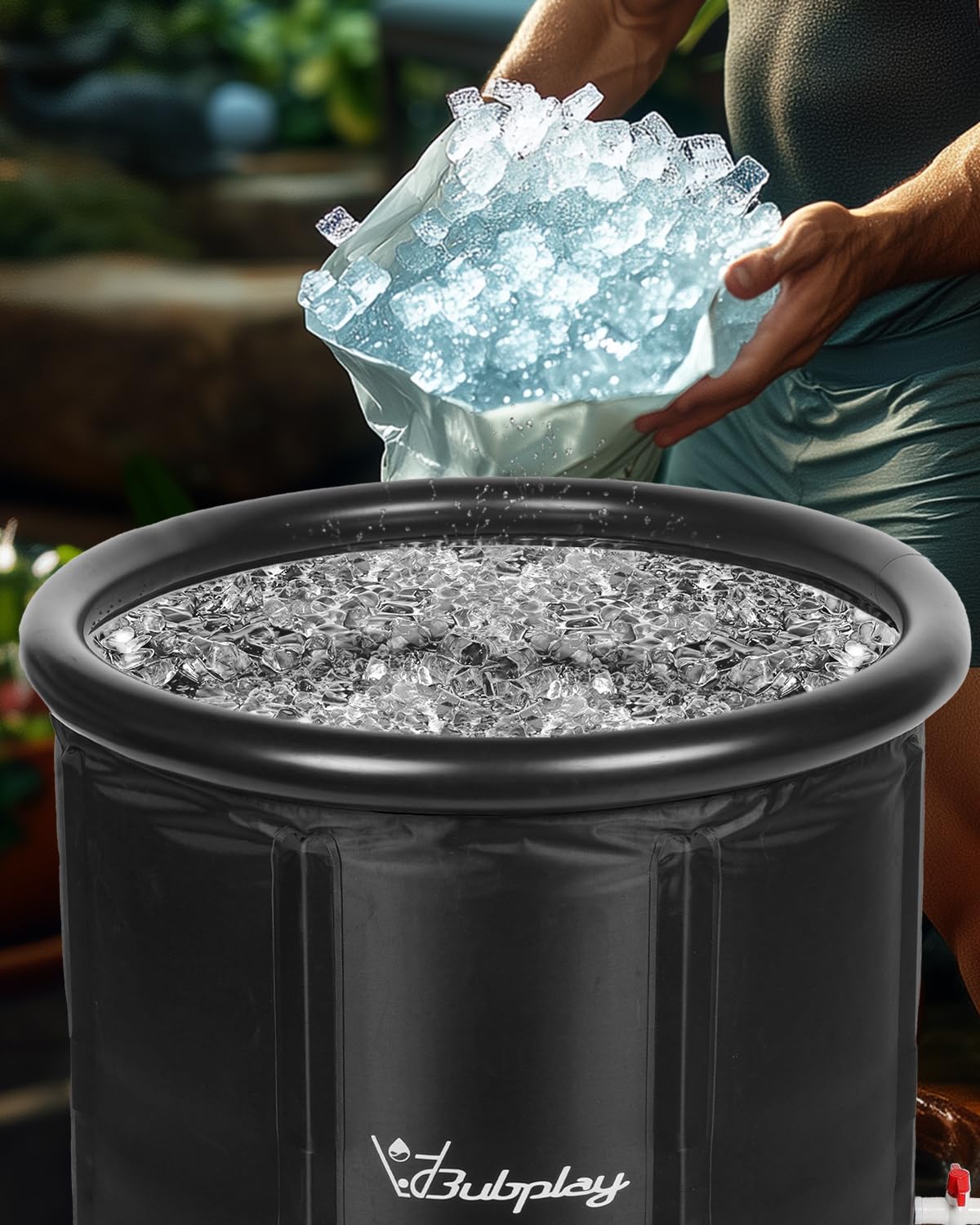 Bubplay Ice Bath suitable for indoor or outdoor use year-round.