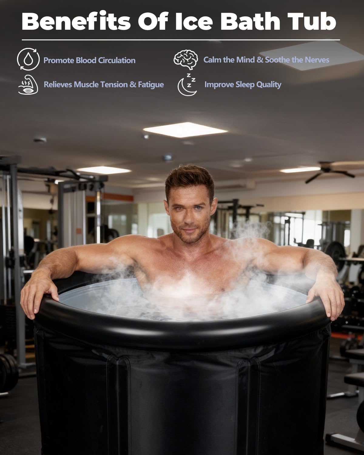Bubplay Ice Bath insulation features six layers to maintain cooler water.