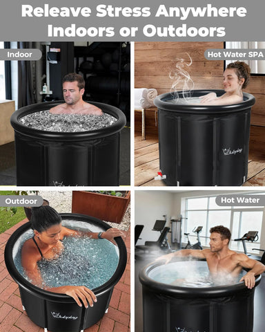 Bubplay Ice Bath tool-free inflation for fast setup.
