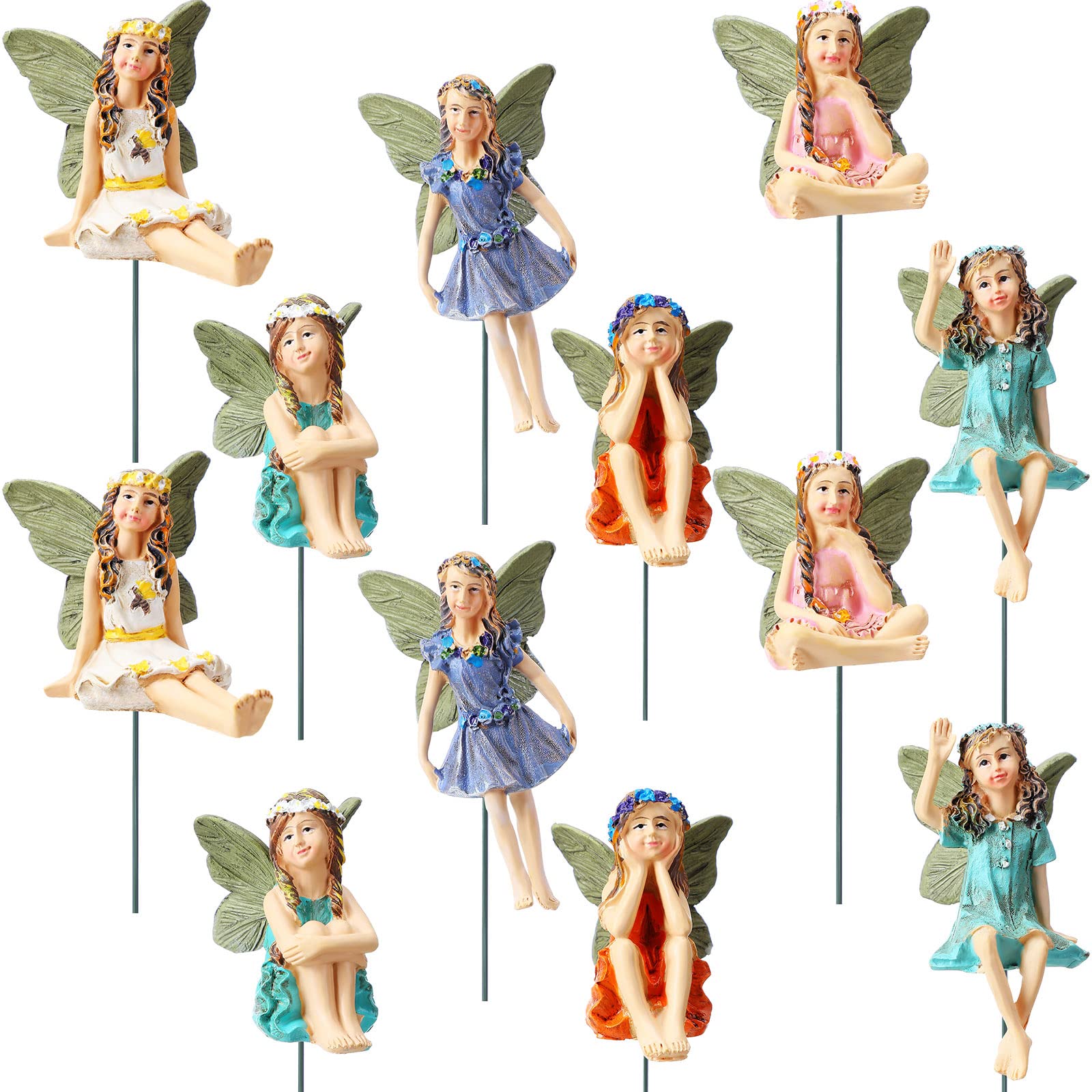 Bucherry mini fairy figurine style A adds whimsy to your home pot decor
