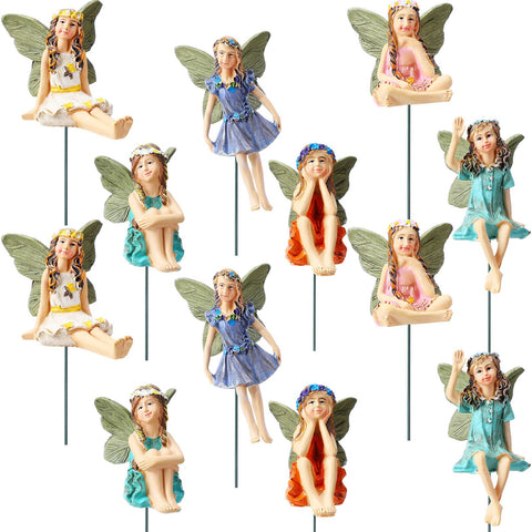 Bucherry mini fairy figurine style A adds whimsy to your home pot decor