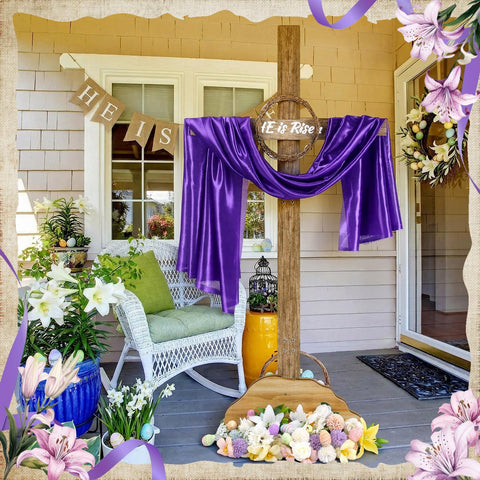 Bucherry Easter yard sign ideal for lawn, church, or event.