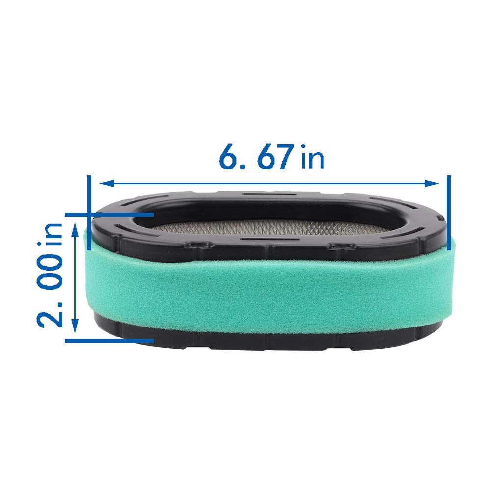 Buckbock air filter installation on Kohler engine demonstrates proper fit
