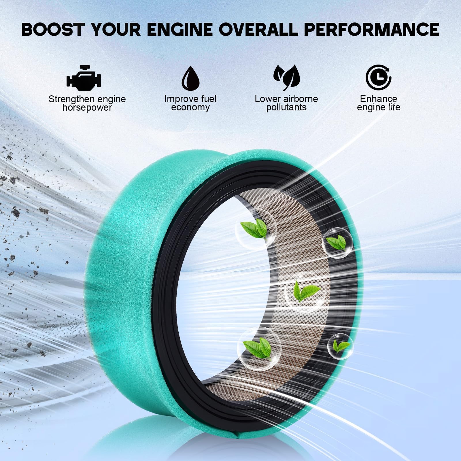 Buckbock air filter for Kohler CH740 promotes consistent airflow and fuel efficiency
