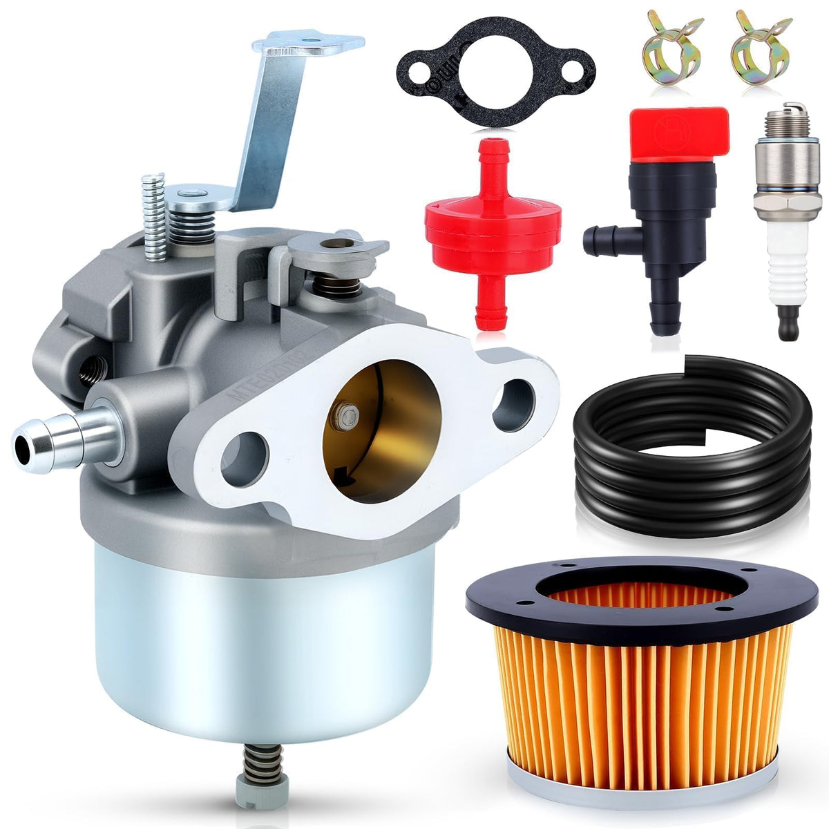 Buckbock H60 carburetor close-up for Tecumseh engine, precise fit and reliable starts