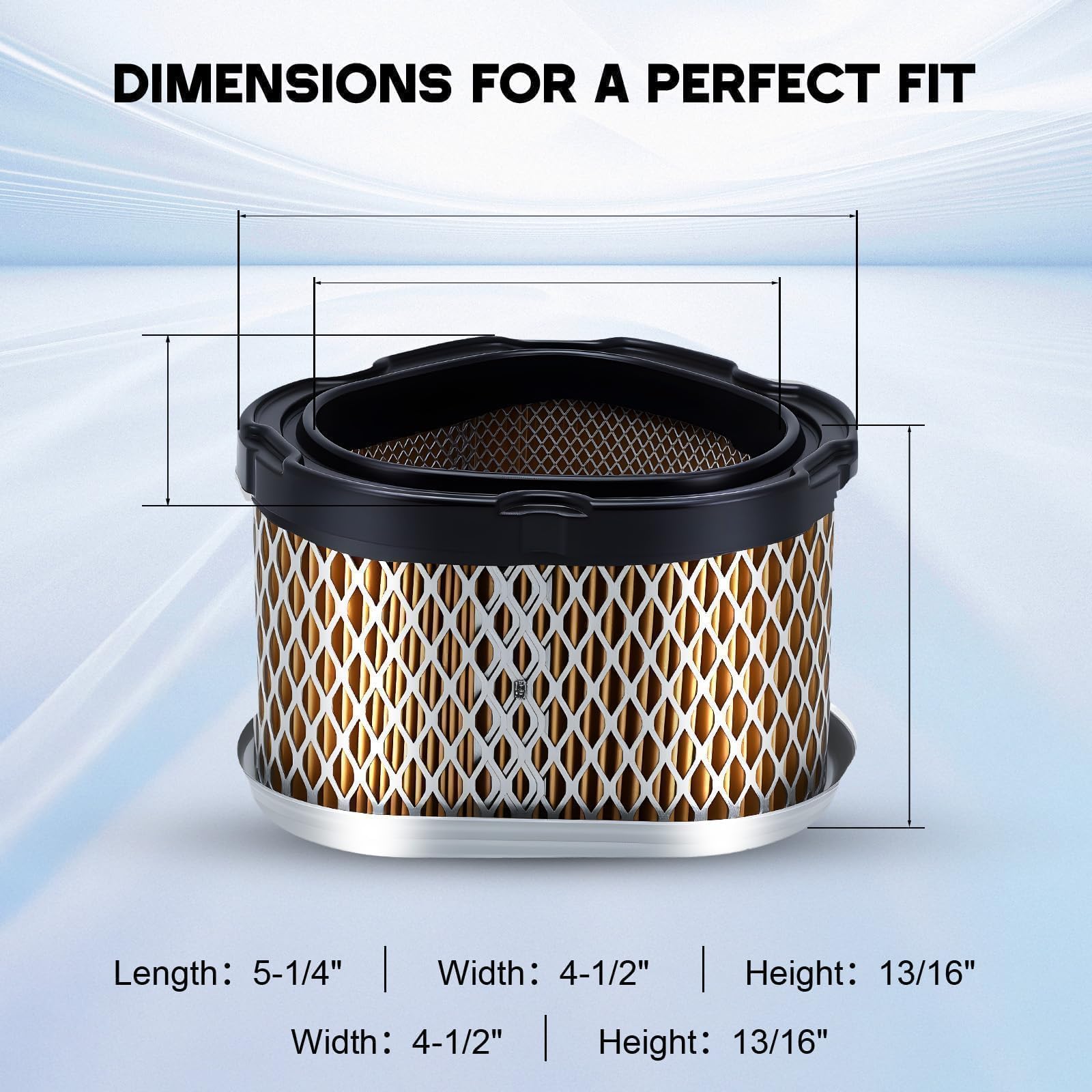 Buckbock oil filter with 27-micron rating helps keep oil clean for smooth operation.