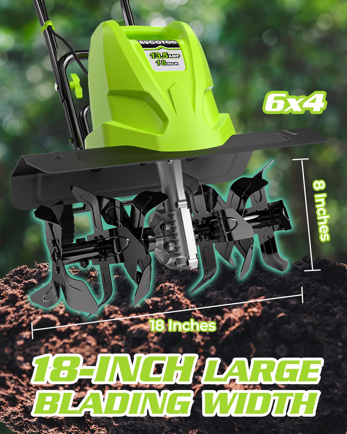 BUCOTOD 8-inch depth tillage for breaking compacted soil