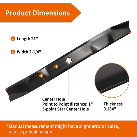 Budrash 134149 mower blade side view shows sharp edge for clean cuts.