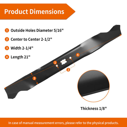 Budrash 942-0741A mulching blade; compatible with Craftsman 21-inch decks for versatile mowing.