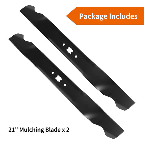 Budrash 942-0741A 21-inch blade pair; durable steel for long-lasting mowing.