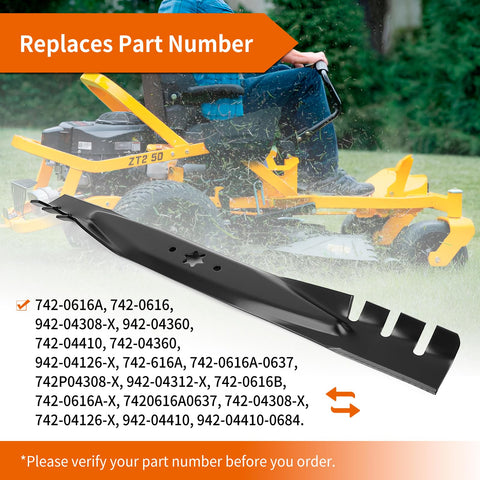Center-teeth mulching design redirects airflow for finer clippings