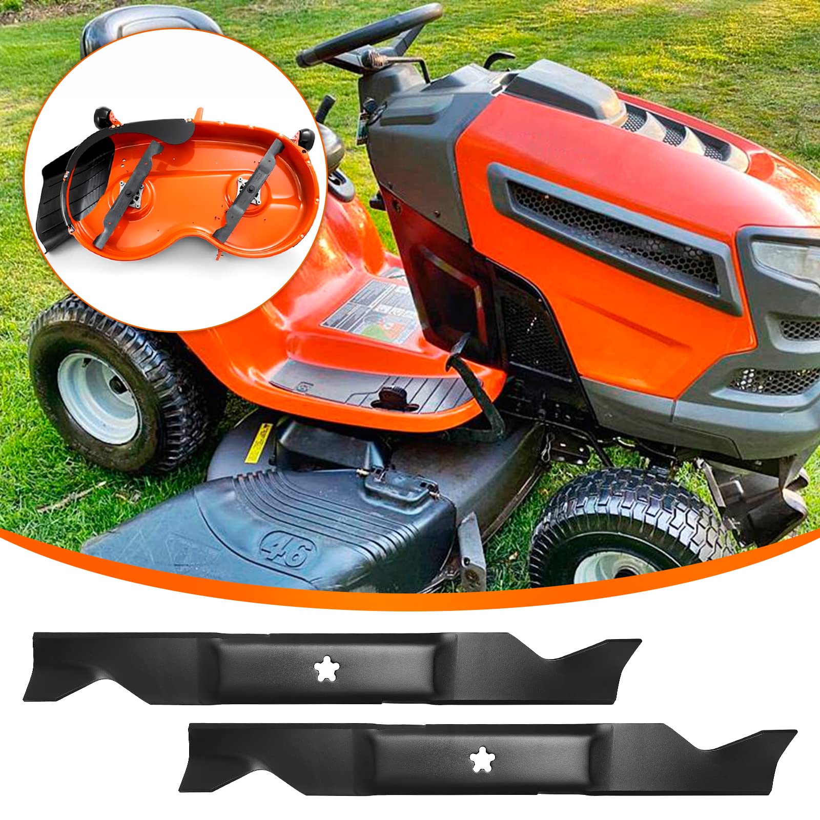 budrash compatible with husqvarna, craftsman, poulan pro mowers.