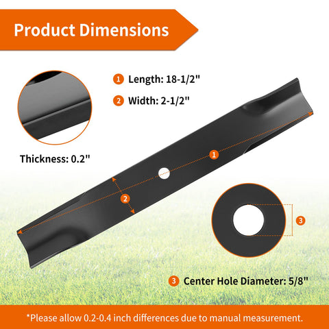 Budrash high-lift blade 797696 boosts lift and cut efficiency.