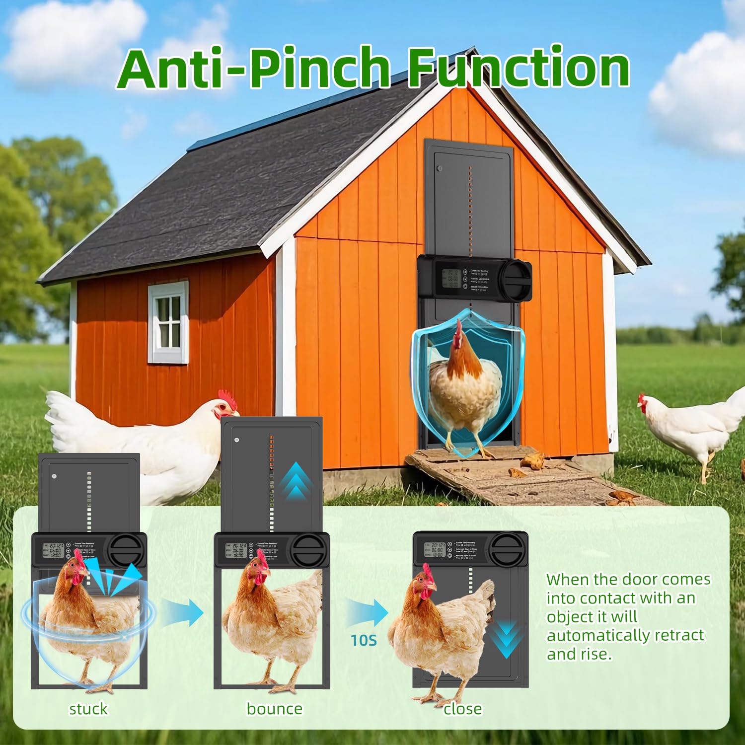 Budsom LCD display control for quick setup and scheduling at a glance
