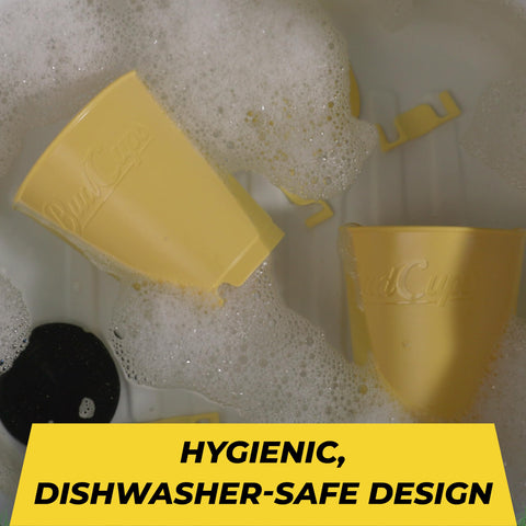 BudTrainer BudCups dishwasher-safe design makes cleanup quick after busy planting sessions.