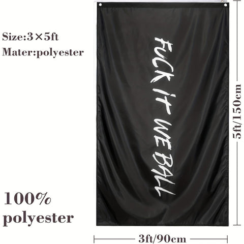 Buduidry flag with brass grommets for indoor or outdoor use.