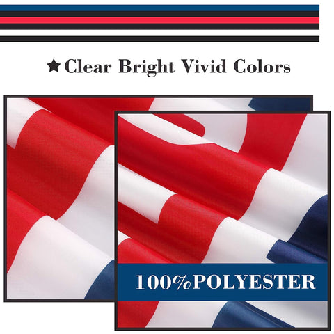 Buduidry flag with double-stitched edges, durable for indoor and outdoor use.
