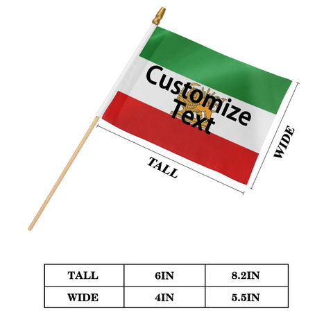 BUELOIGS lion sun flag on wood stick enhances festive decor and events