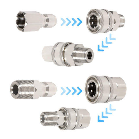 Bufeegua pressure washer adapter set ready for versatile use