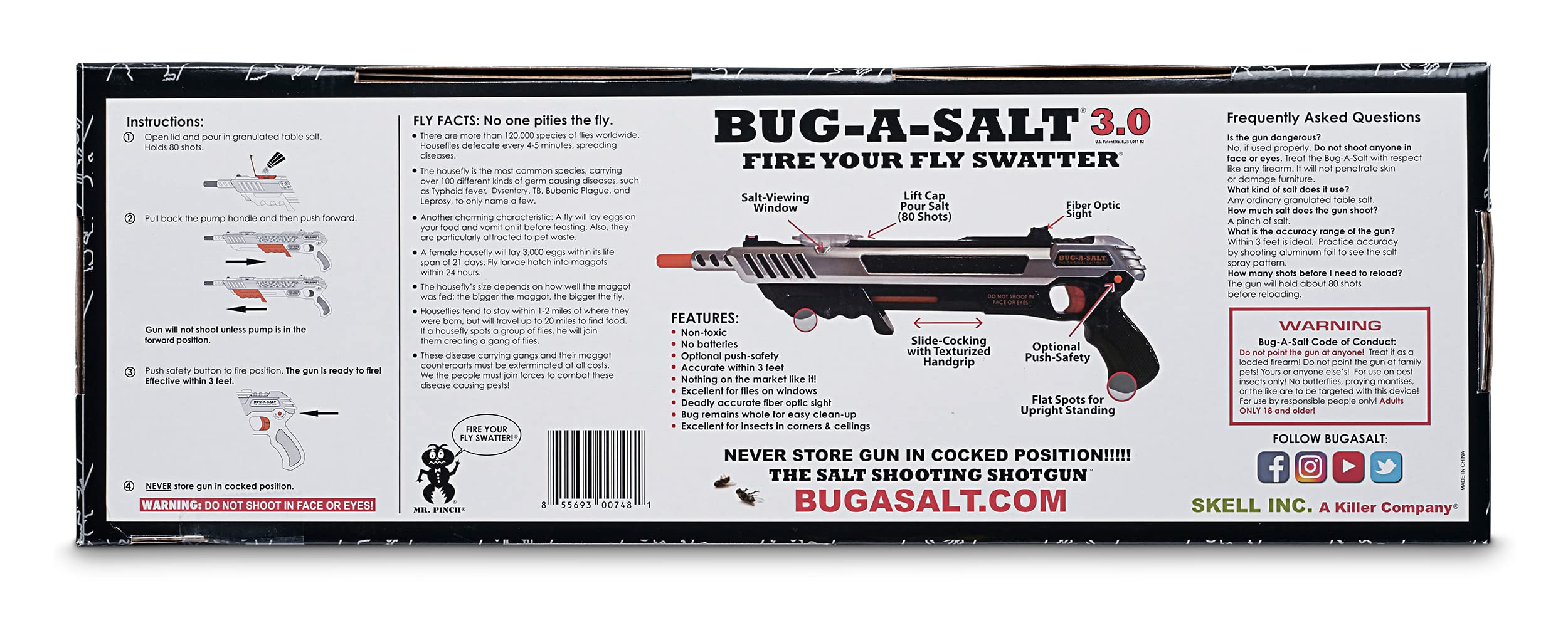 BUG-A-SALT Advanced Combat Fiber Optic 3.0 cross bolt safety for reliable on/off control