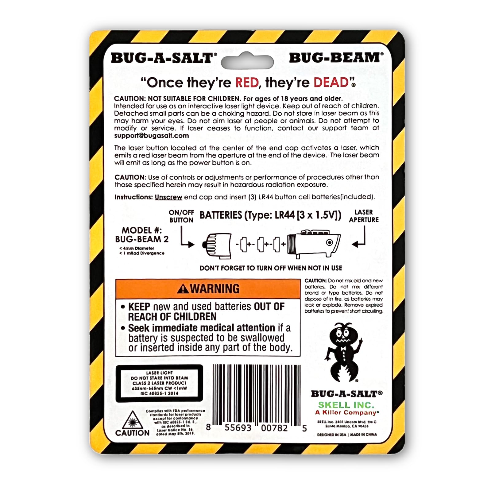 BUG-A-SALT Bug-Beam enhances outdoor pest control with crisp laser visibility.