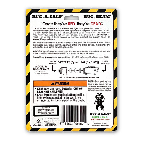 BUG-A-SALT Bug-Beam enhances outdoor pest control with crisp laser visibility.