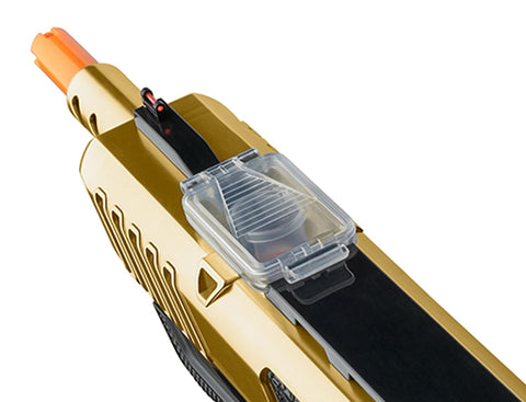 Gold finish variant enhances visibility on the BUG-A-SALT Gold Digger 3.0