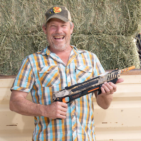 BUG-A-SALT Realtree Camo 3.0 in action on soft-bodied insects outdoors.
