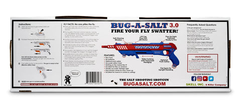 BUG-A-SALT Salt War Freedom 3.0 uses no batteries and is non-toxic.