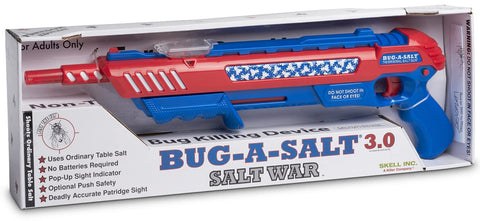 BUG-A-SALT Salt War Freedom 3.0 ideal for soft-bodied insects like flies and mosquitos.