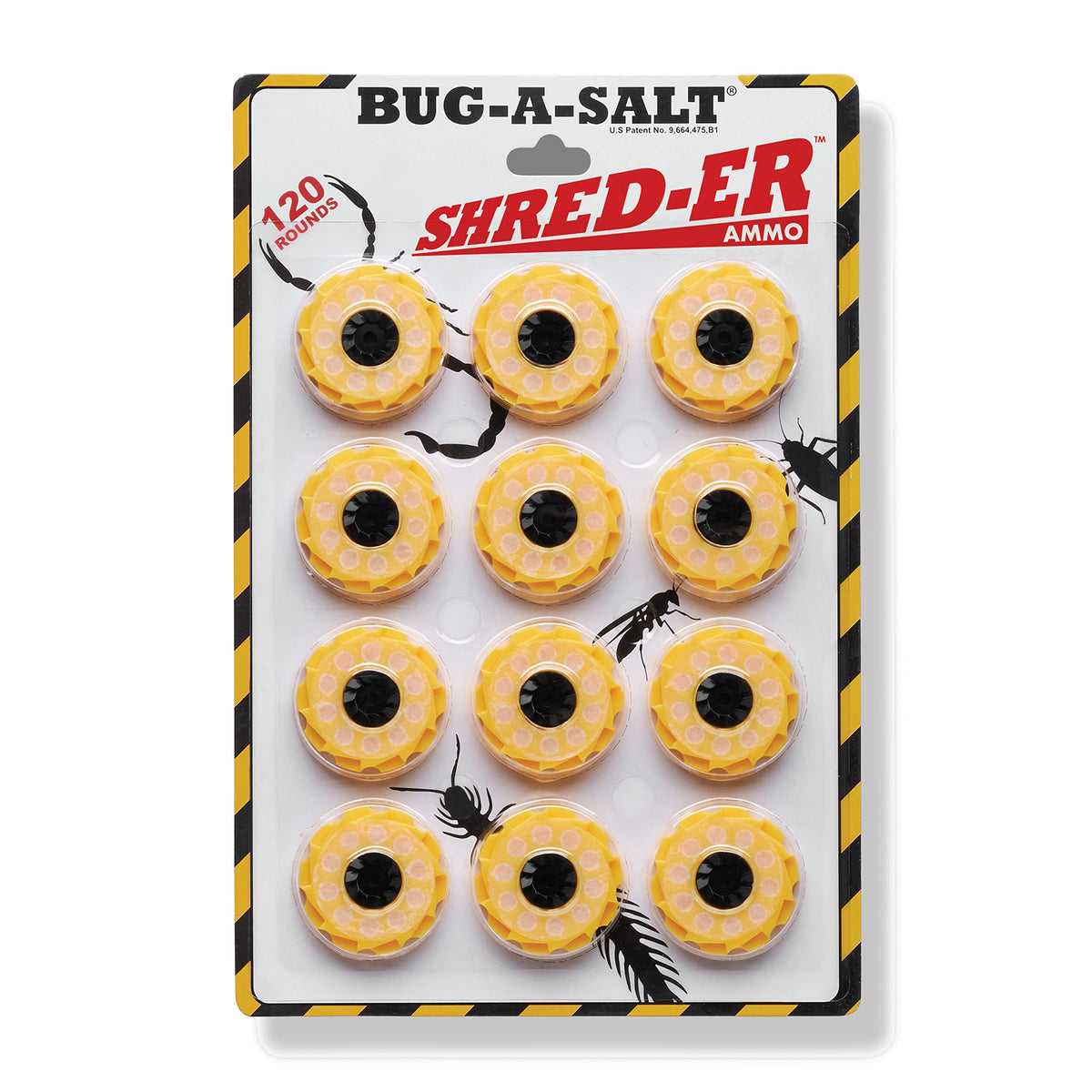 BUG-A-SALT Shred-ER cartridges pack closeup for pest control capability