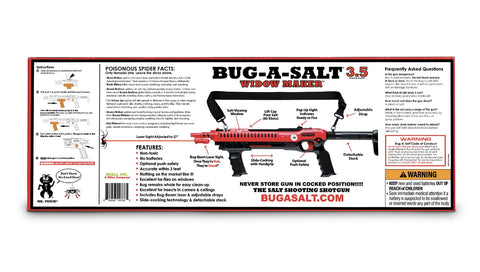 BUG-A-SALT Widow Maker accuracy within 2-3 feet for quick pest targeting.