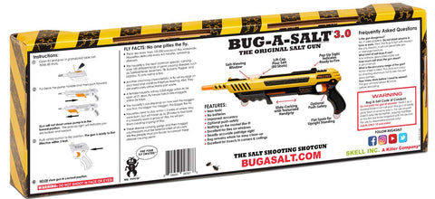 BUG-A-SALT Yellow 3.0 durable hopper supports rapid reloads during use.