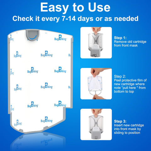 Three-step replacement: remove, peel, insert refill