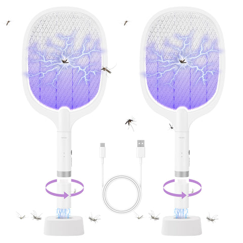 Bug Parking electric fly swatter racket with 4000V power for quick insect control