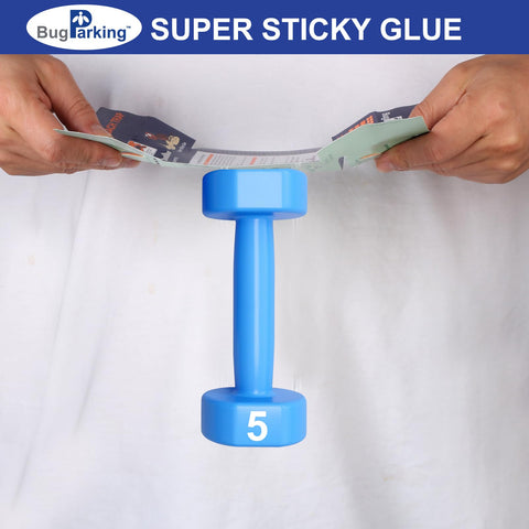 Bug Parking roach traps glue surface for quick roach capture.