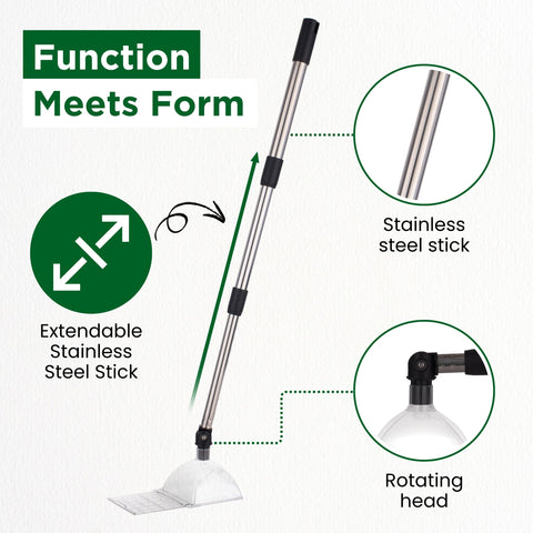 Bug Snatcher extendable stainless stick reaches high spaces