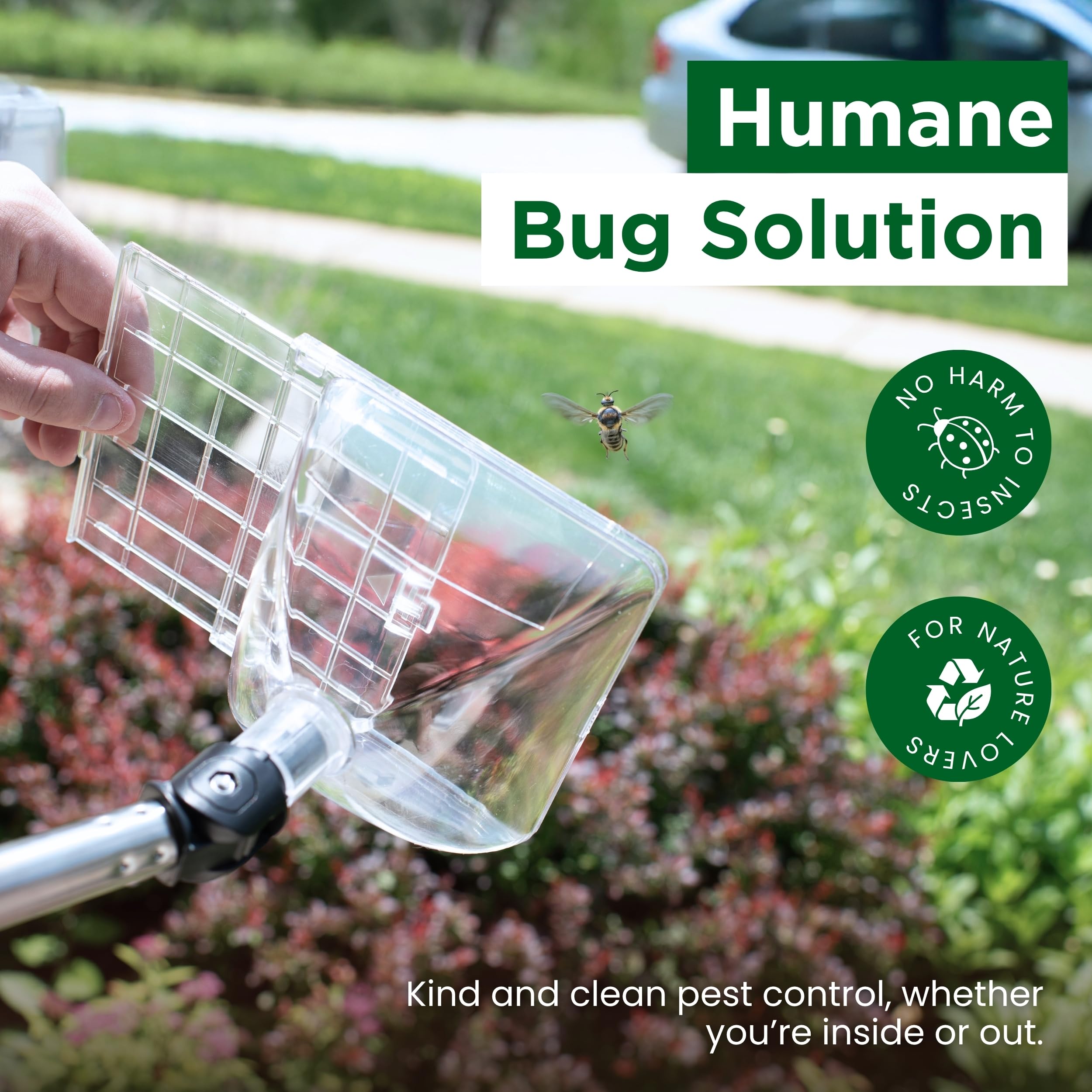 Bug Snatcher seniors-friendly design reduces strain during use