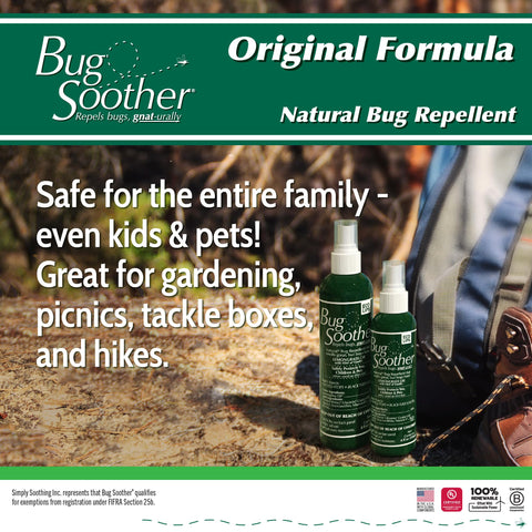 Bug Soother skin application rub-in close-up conveys easy, quick protection