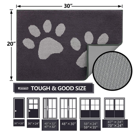 Buganda absorbent-dirt mat captures grime before indoor tracking.