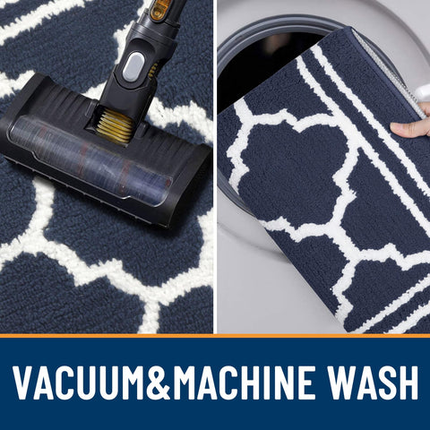 Buganda doormat is easy to clean and machine washable for quick maintenance