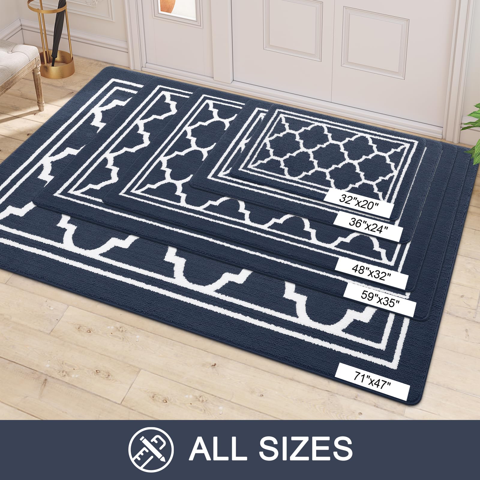 Buganda entryway mat is versatile for front doors, stairs, and high-traffic areas