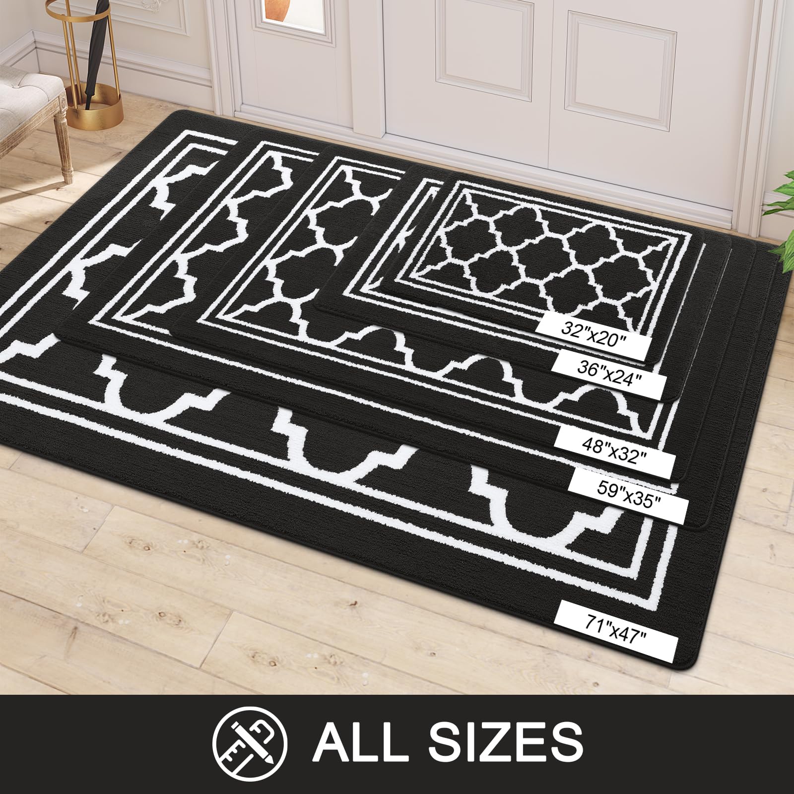 Buganda high-traffic indoor mat withstands daily use and moisture.