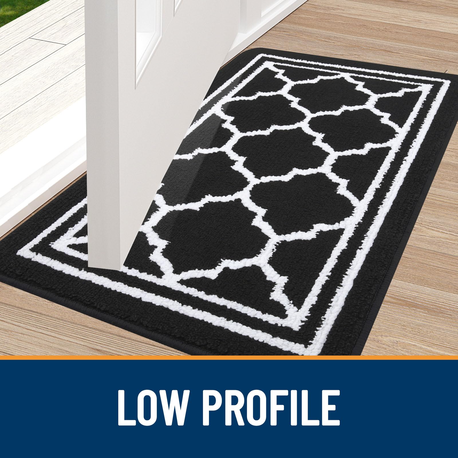 Buganda indoor doormat easy-clean machine-washable for quick refresh.