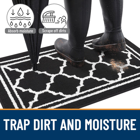 Buganda indoor doormat low-profile-04-inch design fits under doors smoothly.