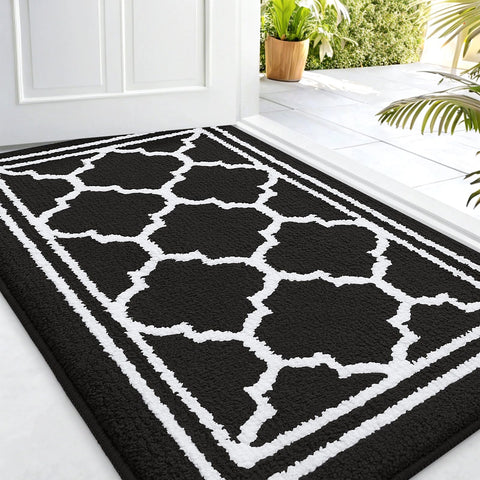 Buganda indoor doormat mud-dirt-catch surface keeps floors clean.