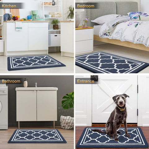 Buganda doormat showcases a Moroccan pattern that complements contemporary home decor