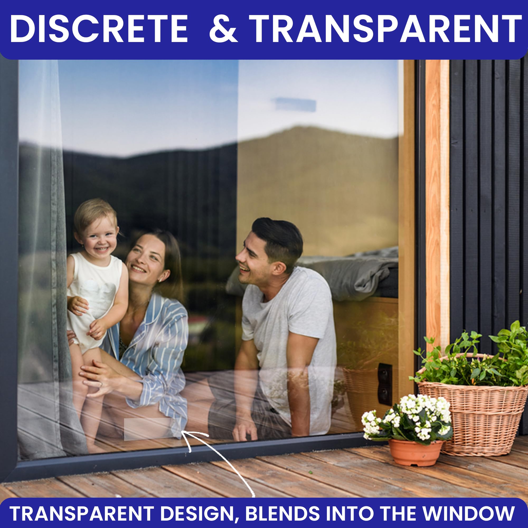 BugBane compact fly trap fits unobtrusively in a window corner.