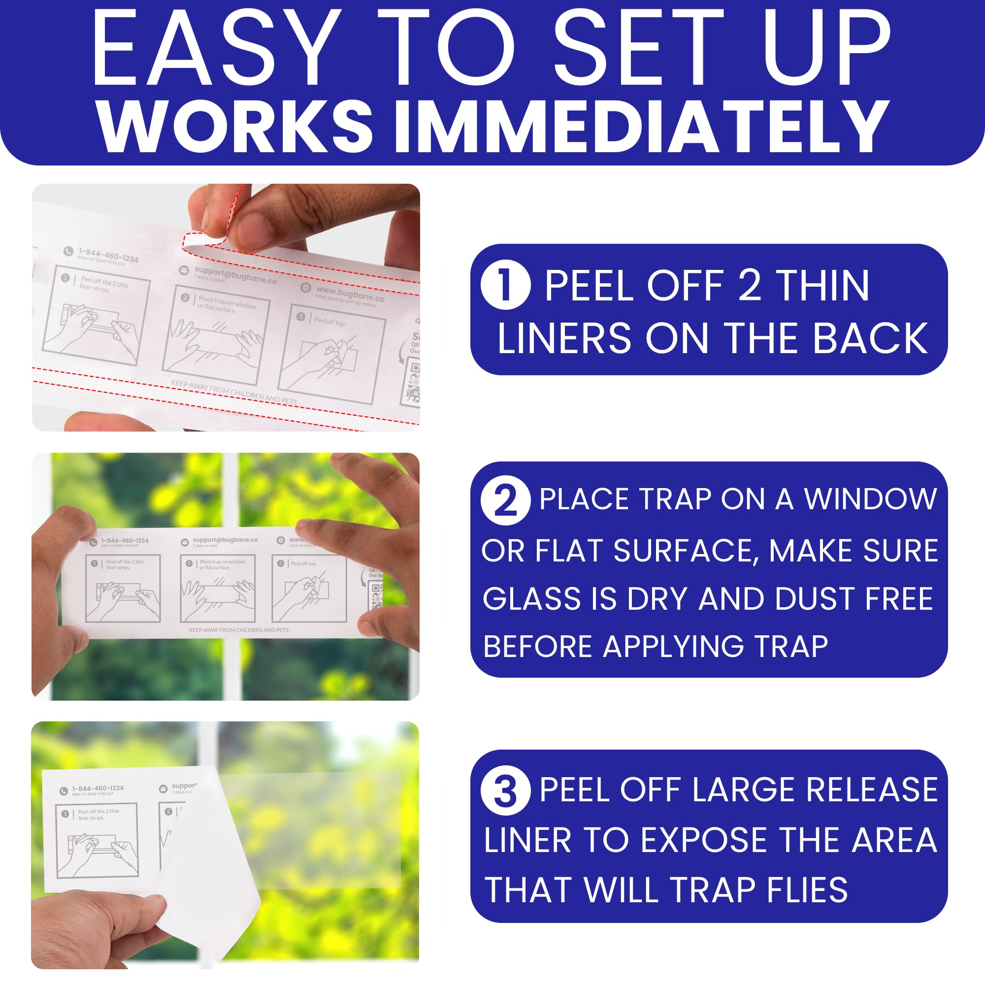 BugBane discreet transparent fly trap blends with walls while trapping insects.
